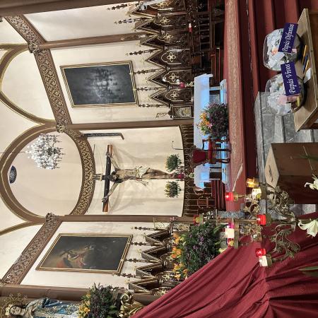 inside of a church on father's day